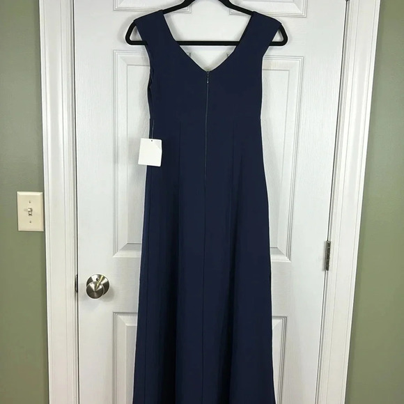 NWT Show Me Your Mumu navy Zurich knot gown sz xs - Picture 11 of 12